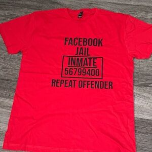 Bold Red Graphic Tee